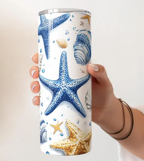 Blue Beach Tumbler